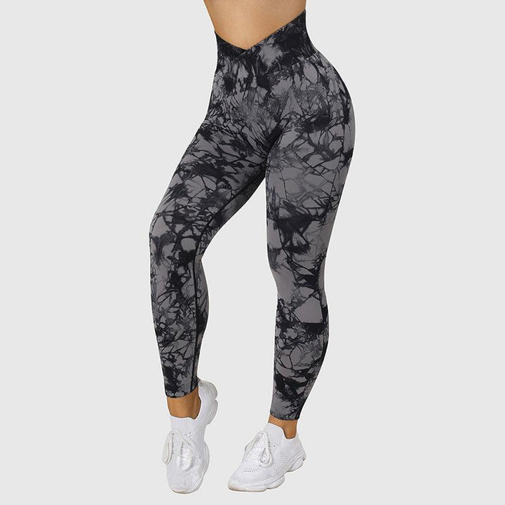 Seamless Women Tie Dye Yoga Push Up Sport Fitness Running Gym Leggings - GEARTA