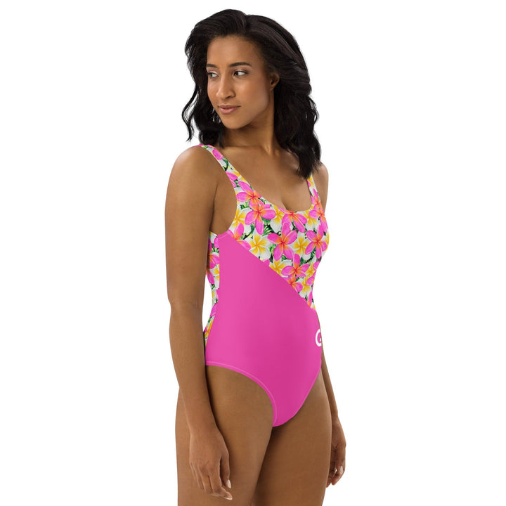 Pink & Yellow Tropical Floral Bikini Swimsuit - GEARTA