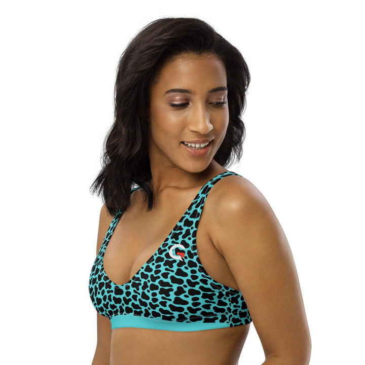 Aqua Cheetah Padded Bikini Top - GEARTA