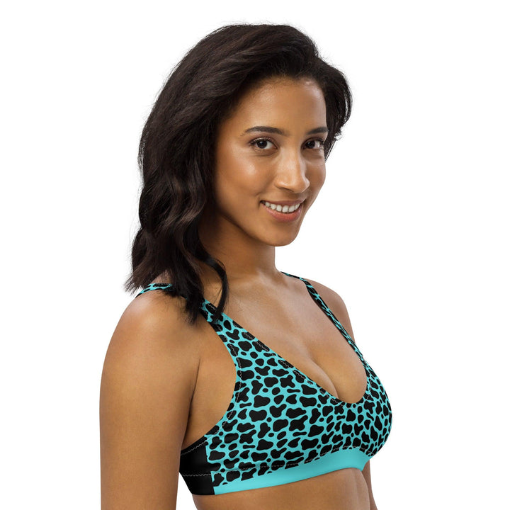 Aqua Cheetah Padded Bikini Top - GEARTA