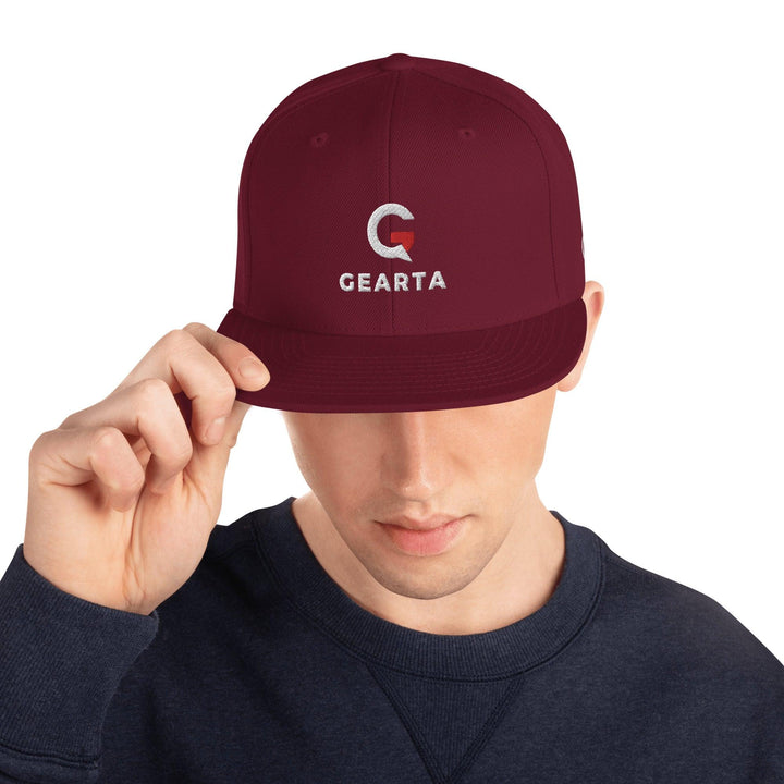 Versatile & Vibrant Snapback - Maroon - GEARTA