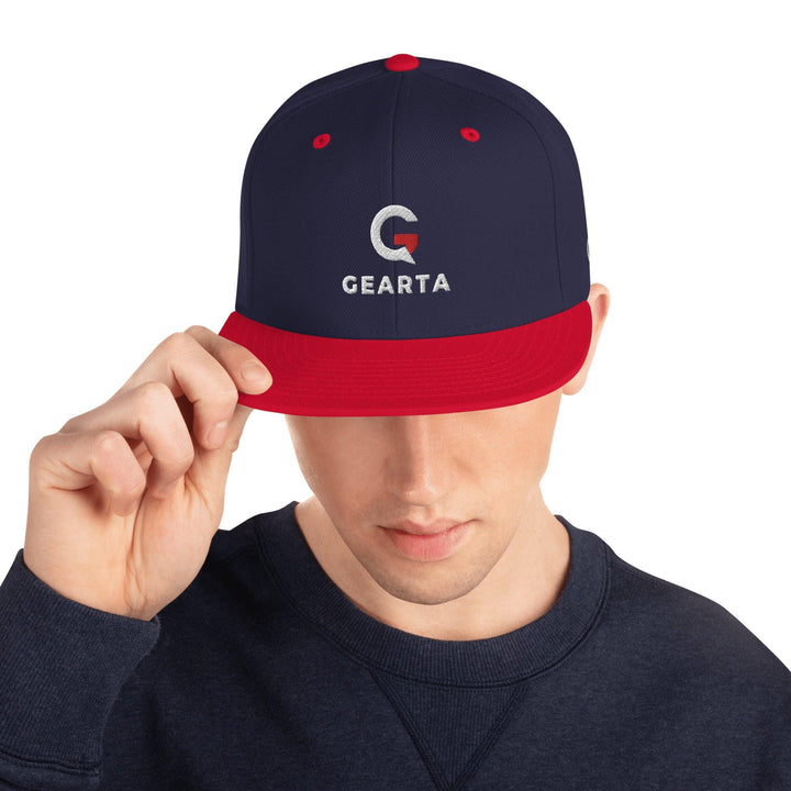 Versatile & Vibrant Snapback - Navy/ Red - GEARTA